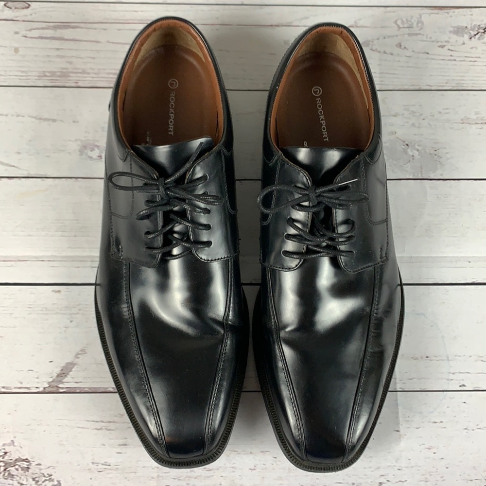 Rockport Fair Oak Bike Toe Black oxfords sz 14